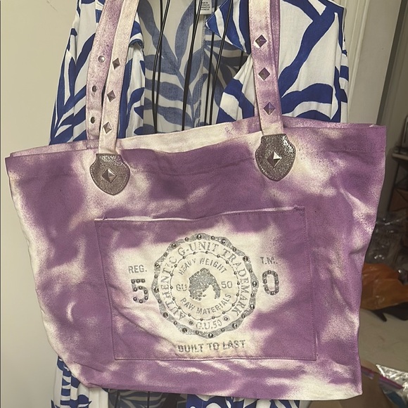 G-unit Handbags - G-UNIT one of a kind splash Purple Tote Bag